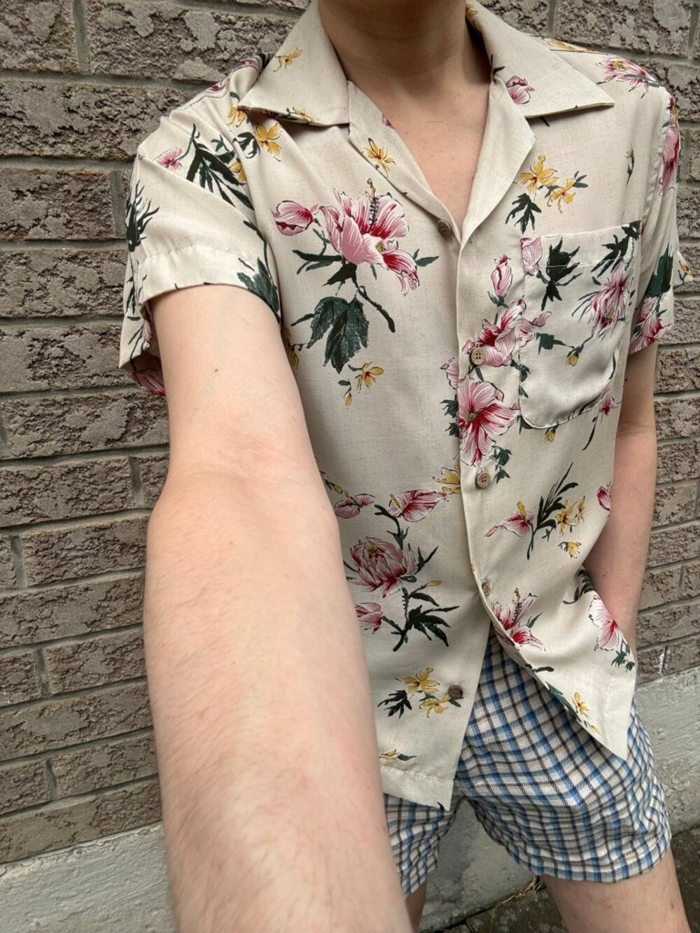 Naked & Famous Silky Flowers White Aloha Camp Collar Viscose Shirt